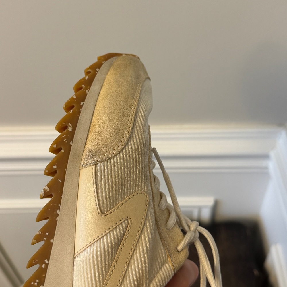 Rag & Bone Retro Runner Cream Corduroy Sneakers - Picture 7 of 8